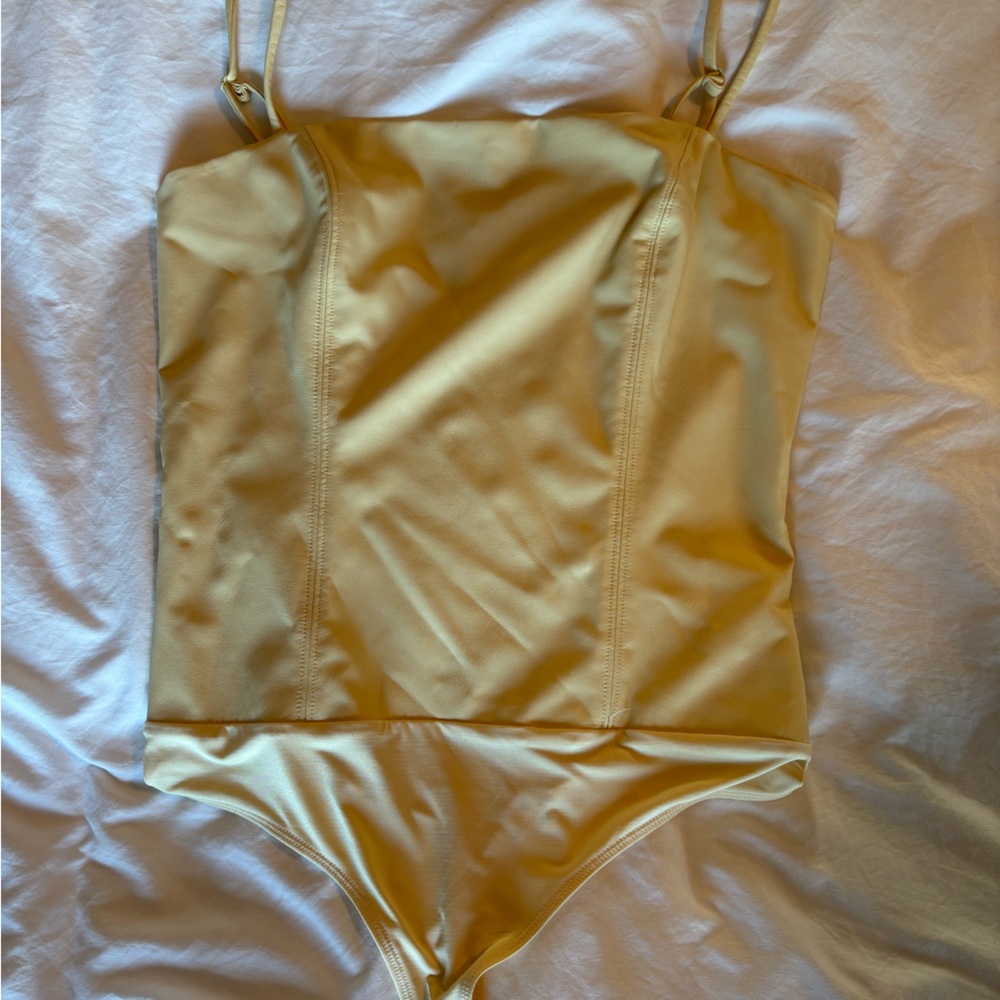 Express Body Conour faux leather cami bodysuit